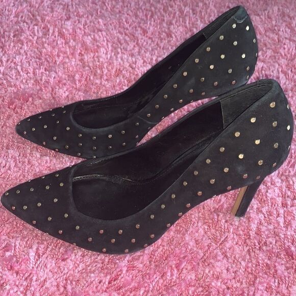 Banana Republic Black Studded Heels - Picture 1 of 3
